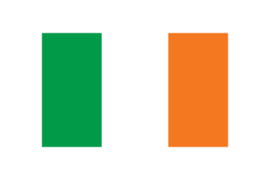Ireland Flag Triangle Vector Illustration flag