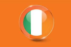 Ireland Flag Glossy Round Button flag