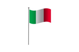 Waving Flag of Italy flag