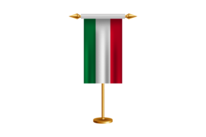 Italy Ceremonial Flag Vector Free flag