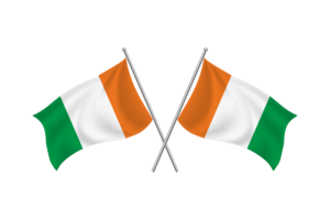 Ivory Coast Waving Friendship Flag flag