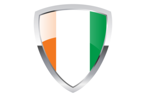 Ivory Coast Shield Flag flag