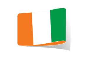 Ivory Coast Flag Illustration Clipart flag