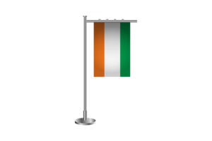 3d Ivory Coast Standing Flag flag