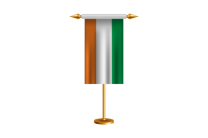 Ivory Coast Ceremonial Flag Vector Free flag
