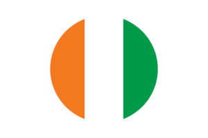 Ivory Coast Flag Circle Vector Free flag