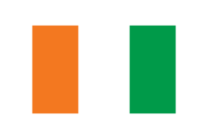 Ivory Coast Flag Triangle Vector Illustration flag