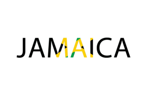 Jamaica Text Art flag