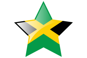 Jamaica Flag Star Icon flag