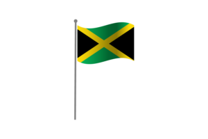 Waving Flag of Jamaica flag