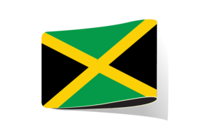 Jamaica Flag Illustration Clipart flag