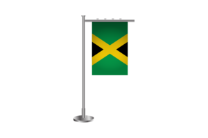 3d Jamaica Standing Flag flag