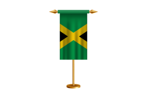 Jamaica Ceremonial Flag Vector Free flag