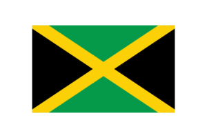 Jamaica Flag Triangle Vector Illustration flag