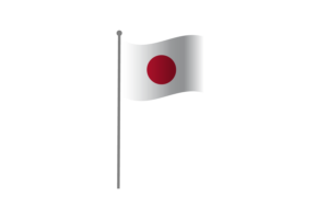 Waving Flag of Japan flag