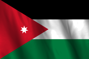 National Flag of Jordan flag