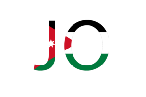 Jordan Country Code flag