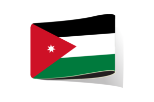 Jordan Flag Illustration Clipart flag