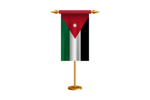 Jordan Ceremonial Flag Vector Free flag