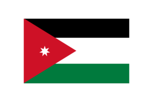 Jordan Flag Triangle Vector Illustration flag