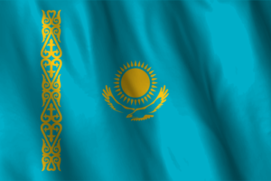 National Flag of Kazakhstan flag