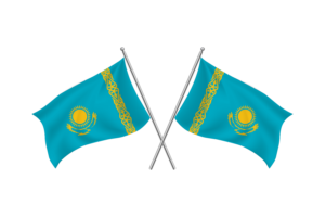 Kazakhstan Waving Friendship Flag flag