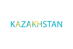 Kazakhstan Text Art flag