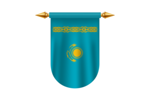 Kazakhstan Flag Emblem Vector Images flag