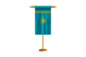Kazakhstan Ceremonial Flag Vector Free flag