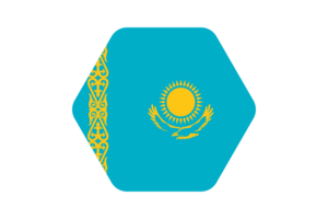Kazakhstan Flag Vector Illustration flag