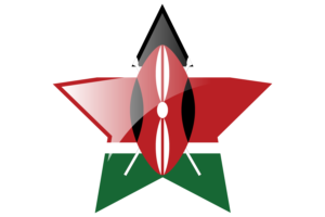 Kenya Flag Star Icon flag