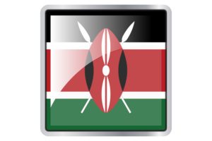 Kenya Flag Square icon flag