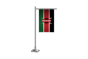3d Kenya Standing Flag flag