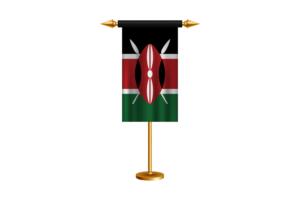Kenya Ceremonial Flag Vector Free flag