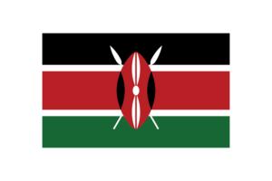 Kenya Flag Triangle Vector Illustration flag