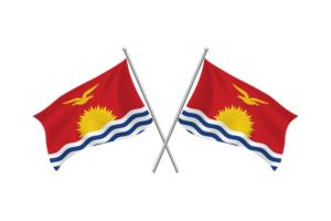 Kiribati Waving Friendship Flag flag