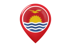 Kiribati Flag Map Pin Icon flag