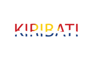 Kiribati Text Art flag