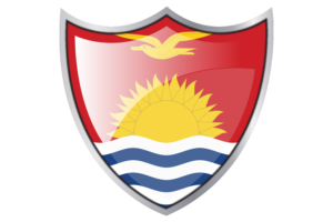 Shield with Flag of Kiribati flag