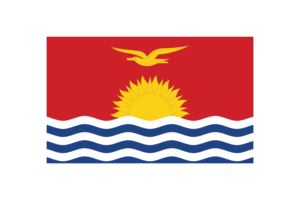 Kiribati Flag Triangle Vector Illustration flag