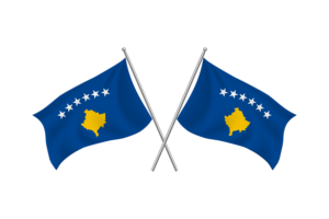Kosovo Waving Friendship Flag flag