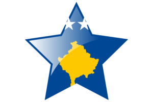 Kosovo Flag Star Icon flag