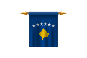 Kosovo Royal Emblem flag