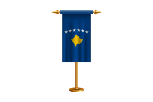Kosovo Ceremonial Flag Vector Free flag